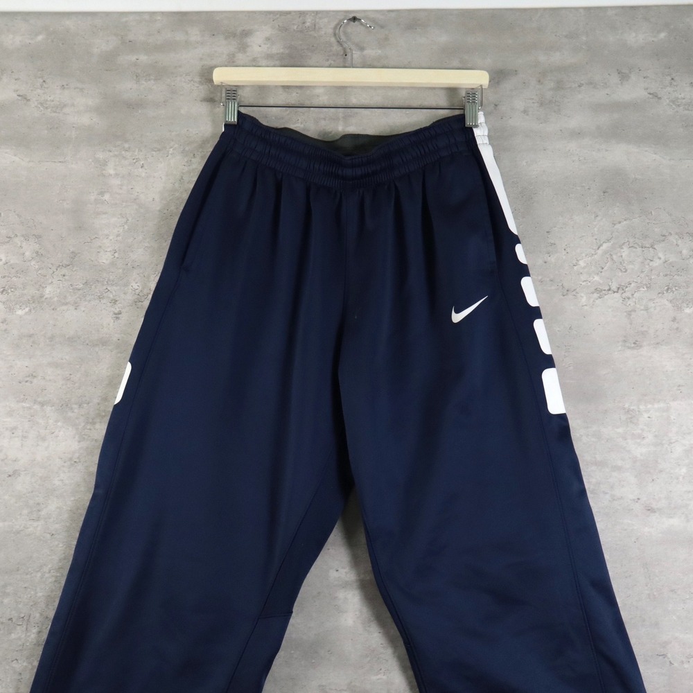 y2k nike elite basketball pants navy mens large